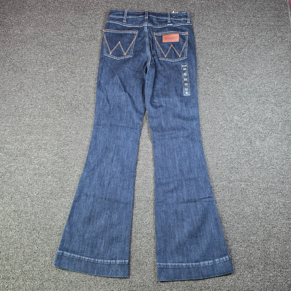 Wrangler Retro Bailey High Rise Trouser Jeans Vanessa Womens 27x34 Flared NEW